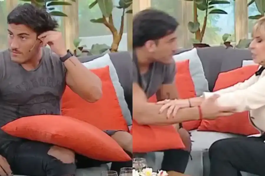 VIDEO | Tomás Holder cortó una nota en vivo y Georgina Barbarossa lo encaró: "¿Estás incómodo?"