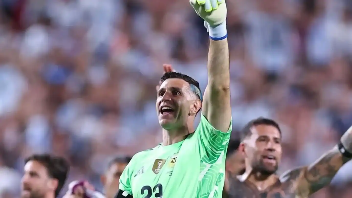 "Dibu" Martínez, arquero del seleccionado nacional.