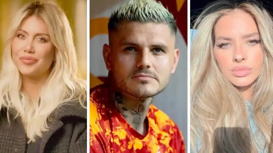 Wanda Nara y Mauro Icardi, otra vez enfrentados, con La China Suárez en el medio.