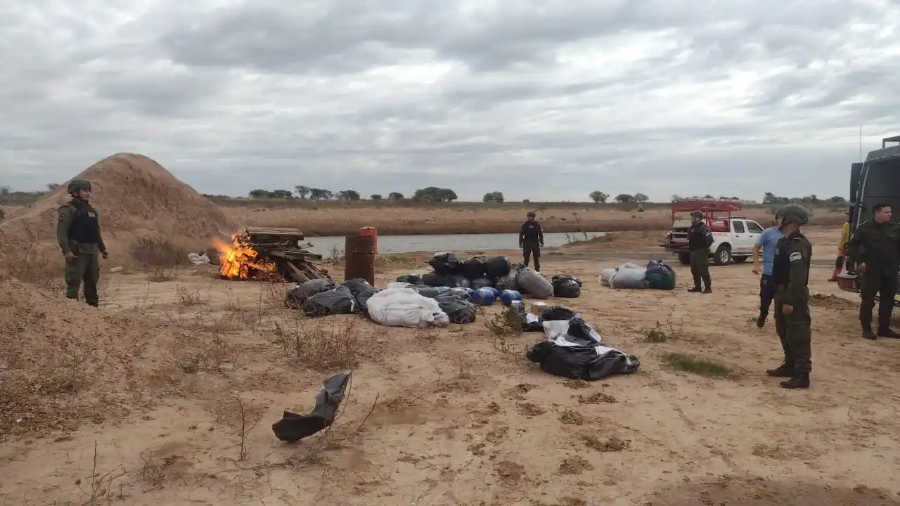 quema de droga incauda justicia federal rafaela gendarmería nacional - 4