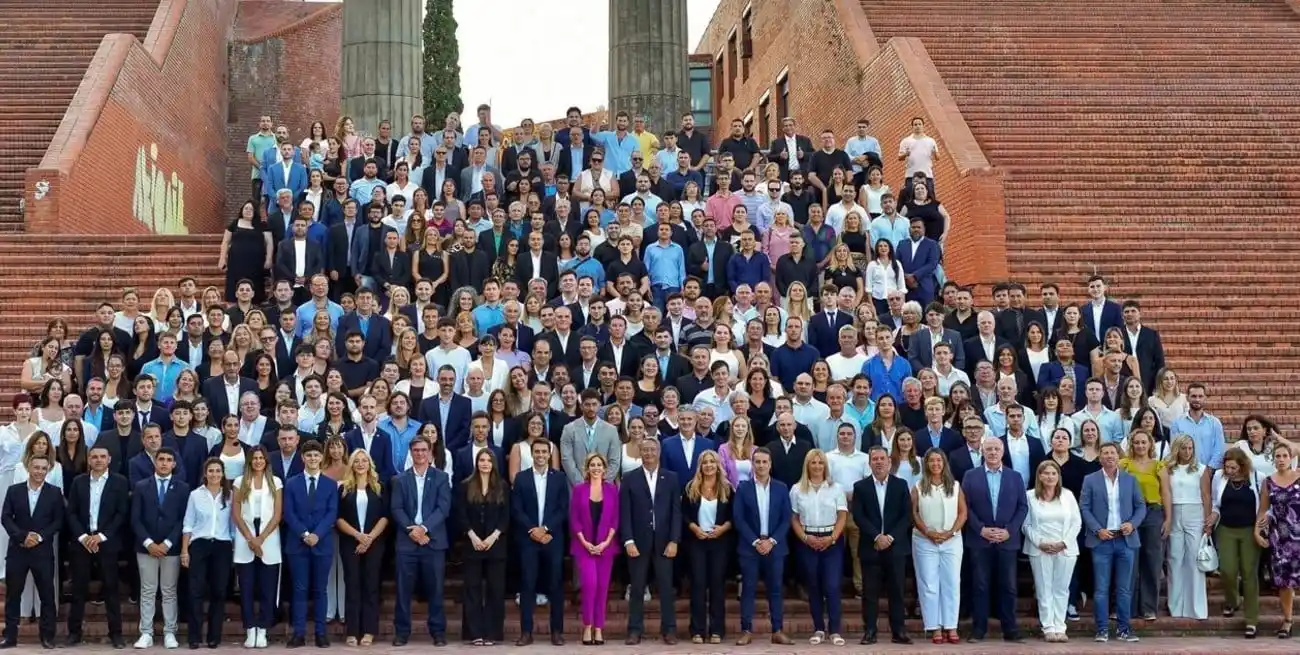 La Libertad Avanza presentó a sus candidatos para las elecciones del 13 de abril. Foto: Gentileza