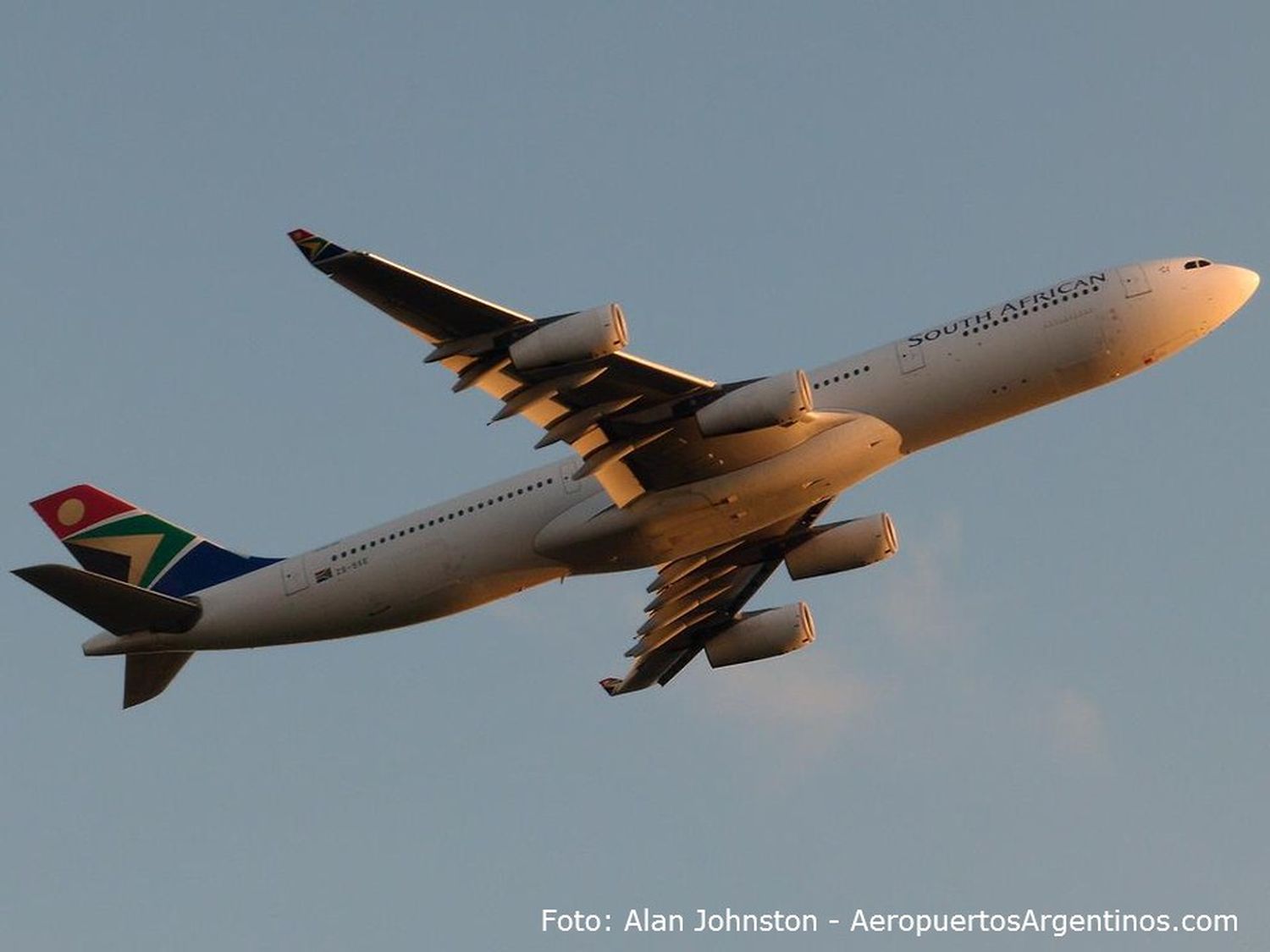 South African Airways se despidió hoy de Argentina