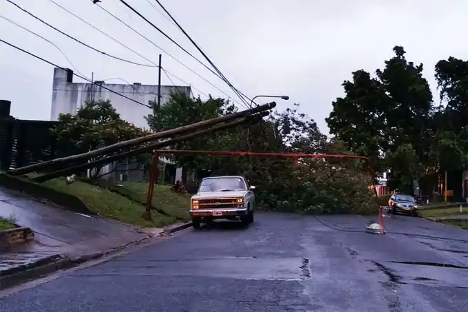 Los vientos “llegaron a 50 km/hora”.