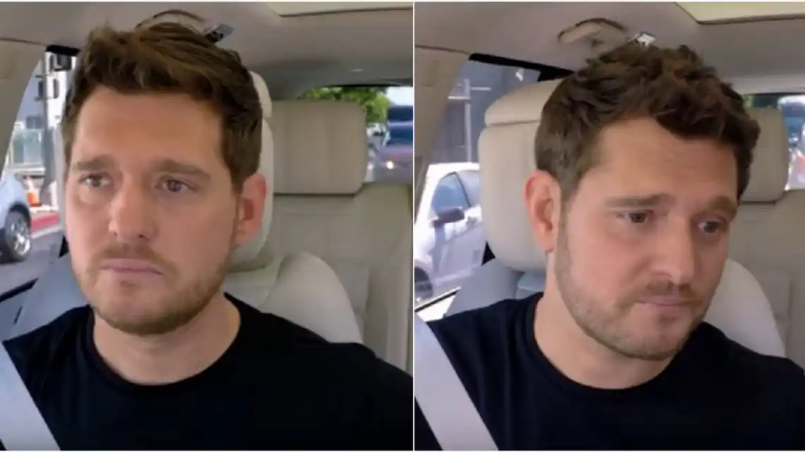 Michael Bublé, quebrado al hablar de Noah