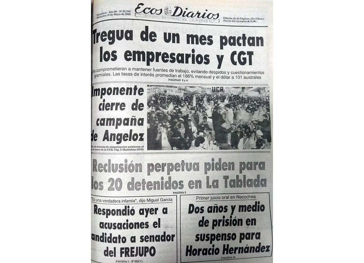Miércoles 10 de mayo de 1989