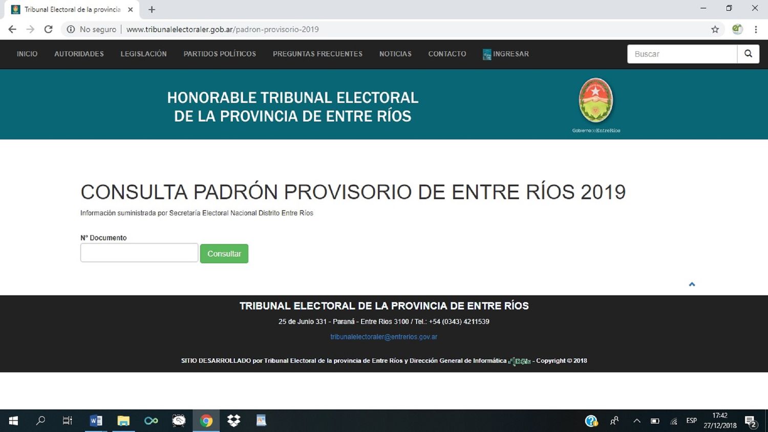 Ya se pueden consultar los padrones electorales provisorios