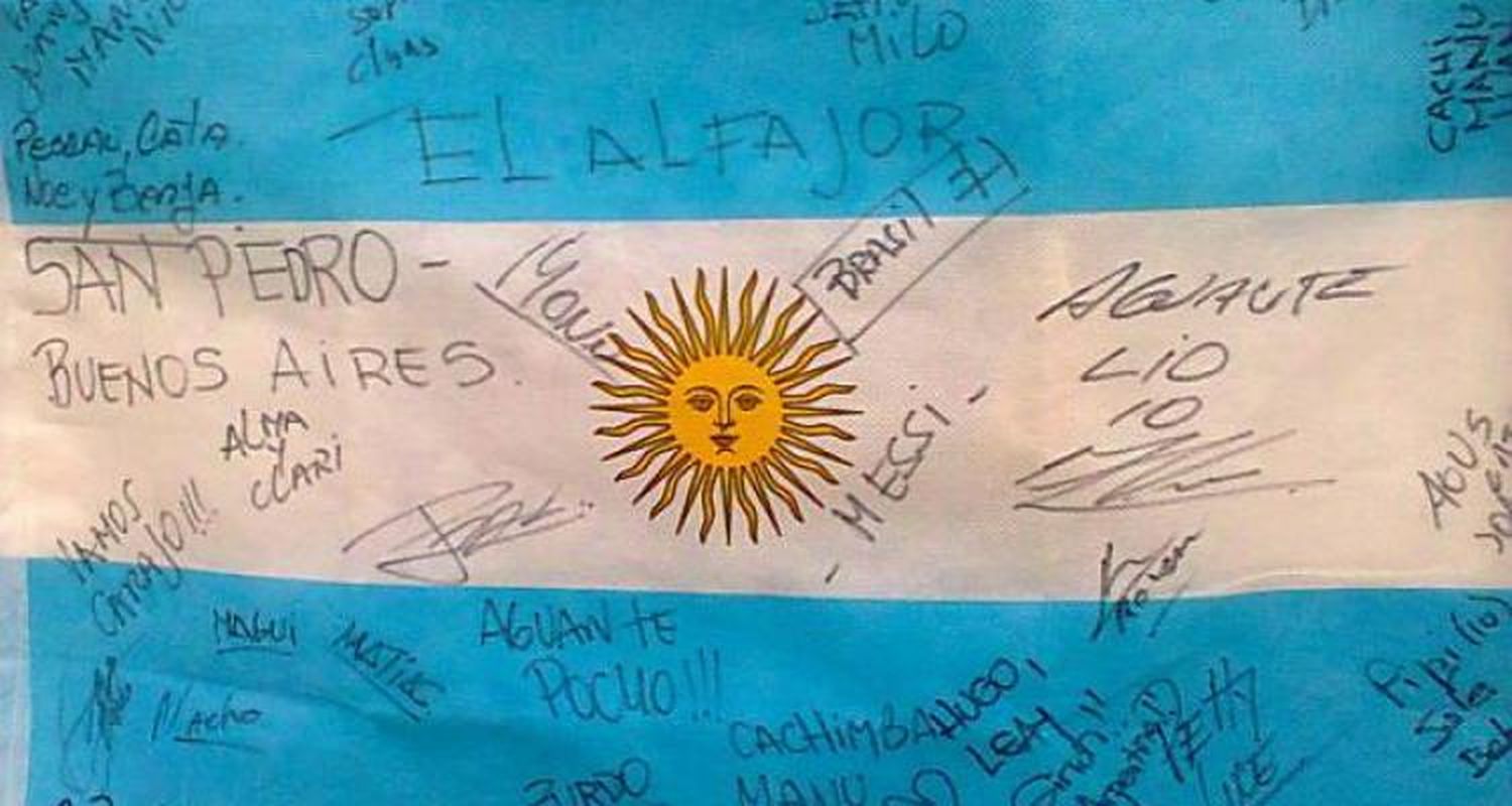 La bandera de “El Alfajor” llegó a Brasil