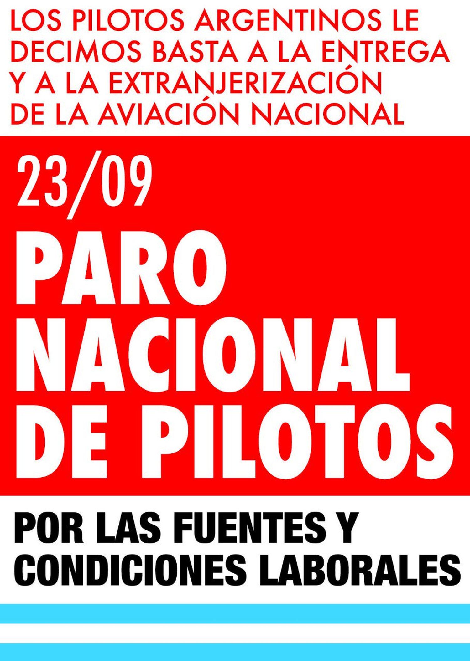 23 de Septiembre: Asambleas y posibles medidas de fuerza de gremios aeronáuticos