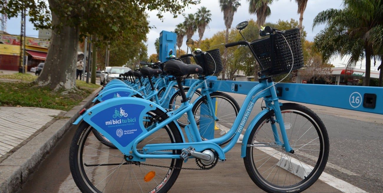 Imagen ilustrativa. Bicicletas públicas en la ciudad de Rosario.