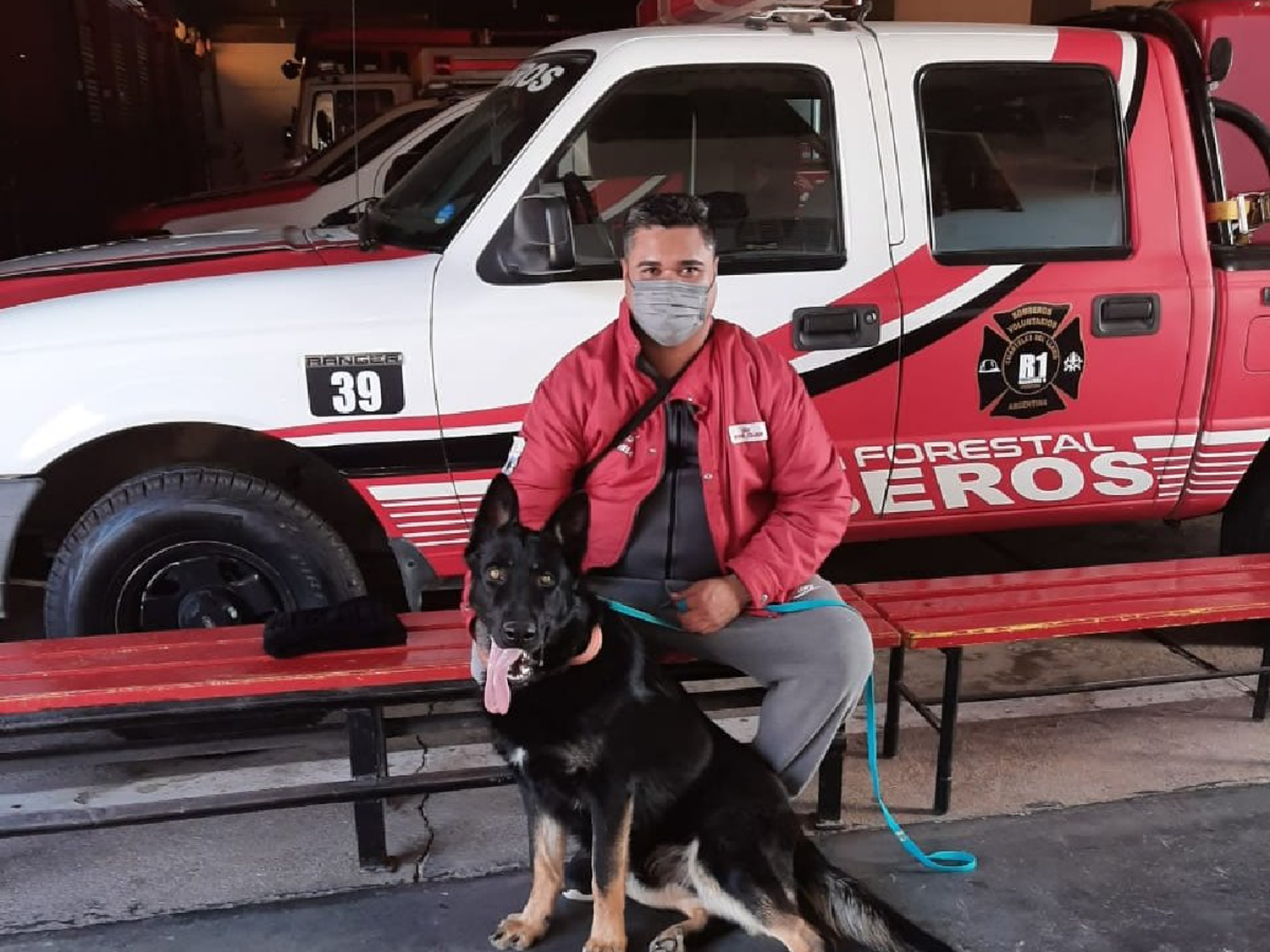 Bomberos voluntarios sumó un nuevo can al grupo K-9