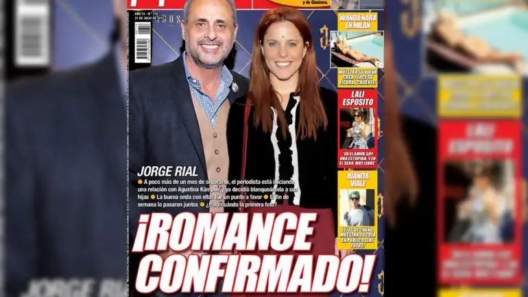 Rial confirmó su romance con Agustina Kämpfer a través de su revista