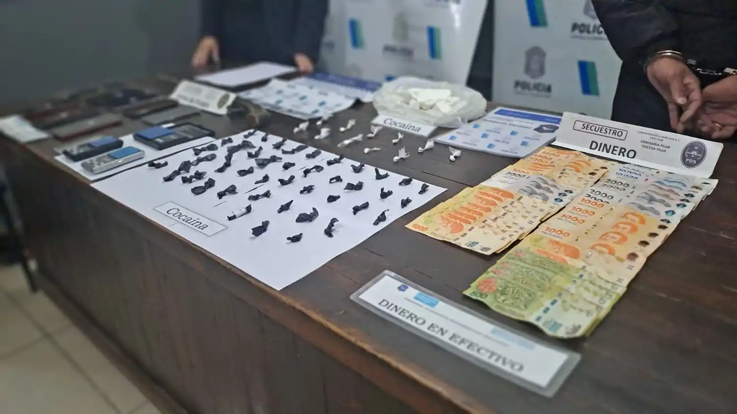 La investigación estuvo a cargo de la UFI de Drogas Ilícitas de Pilar