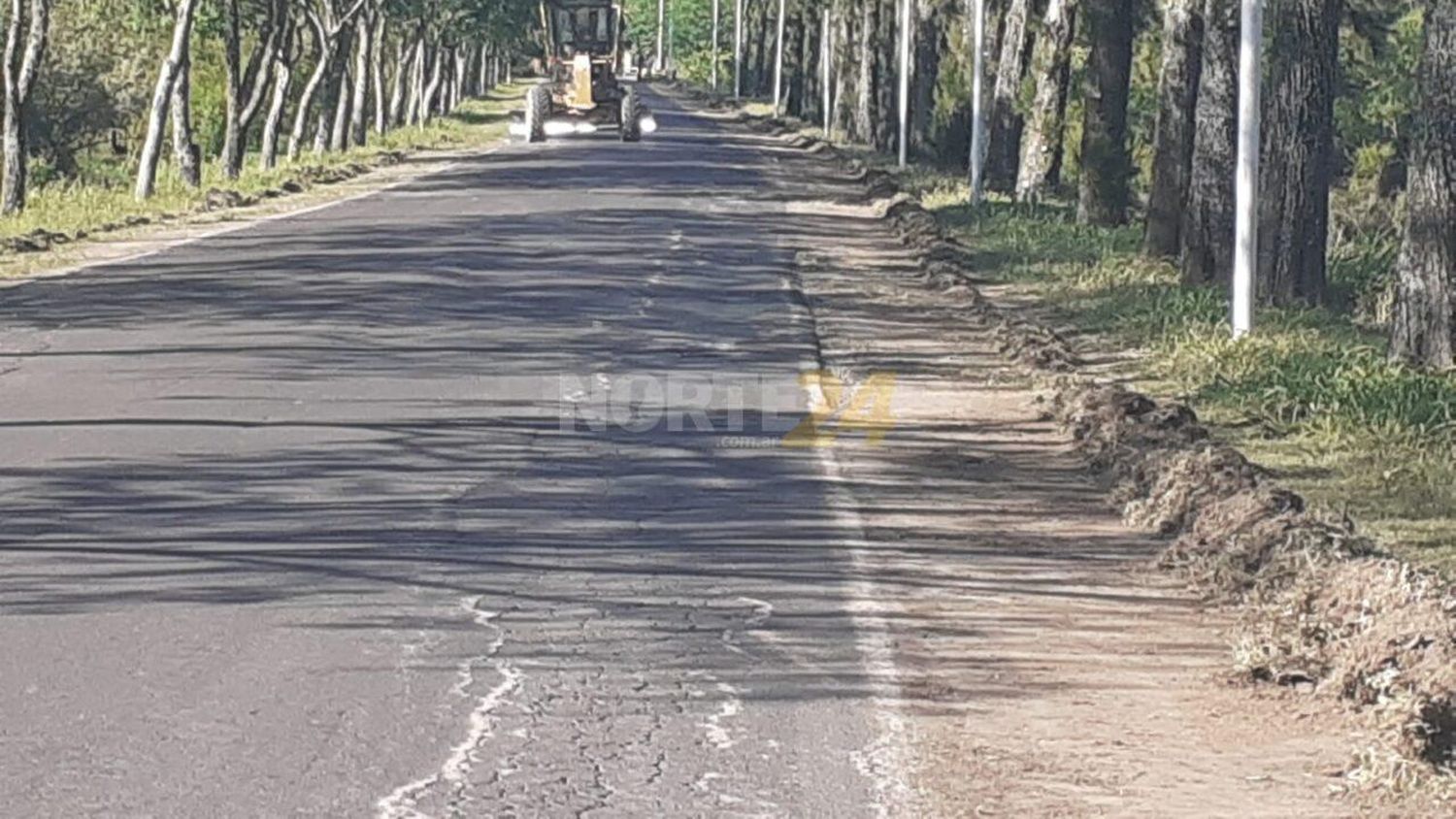 Cierre de camino por obras