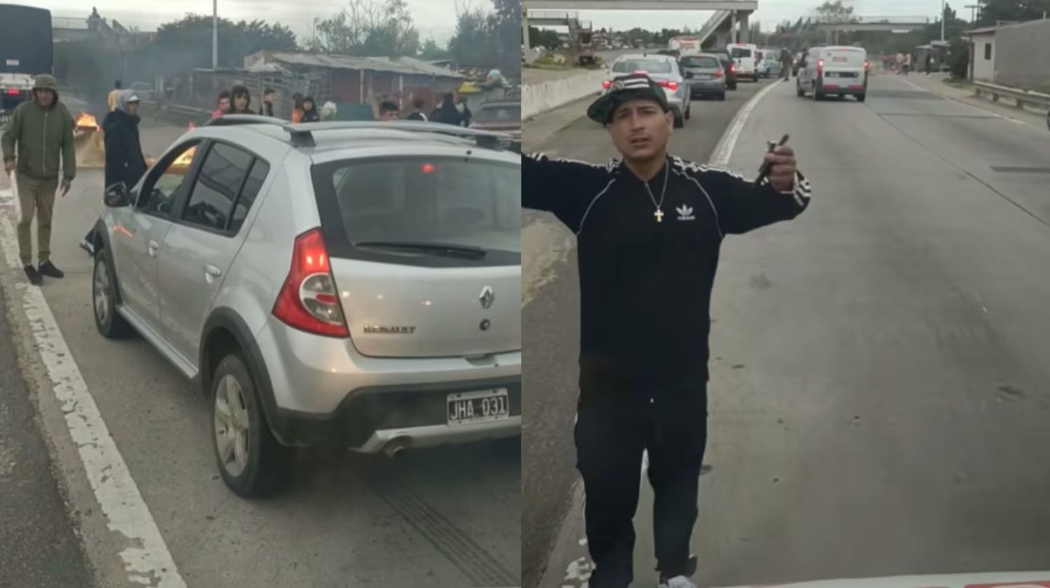 "Dame lo que tengas porque no te vamos a dejar pasar": tensión y amenazas en un piquete con peaje forzado en Bernal