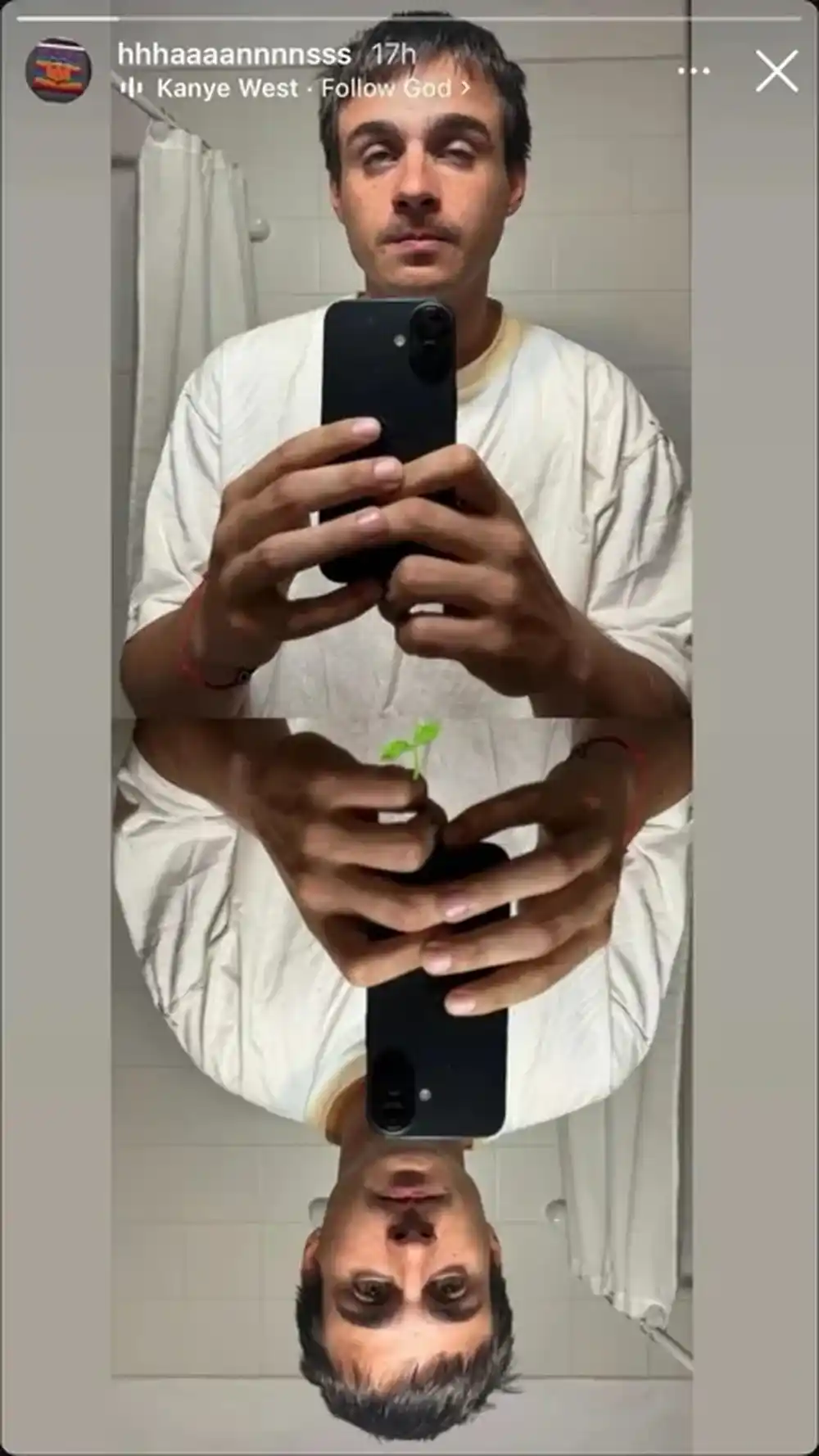 El posteo del hijo de Christian Petersen