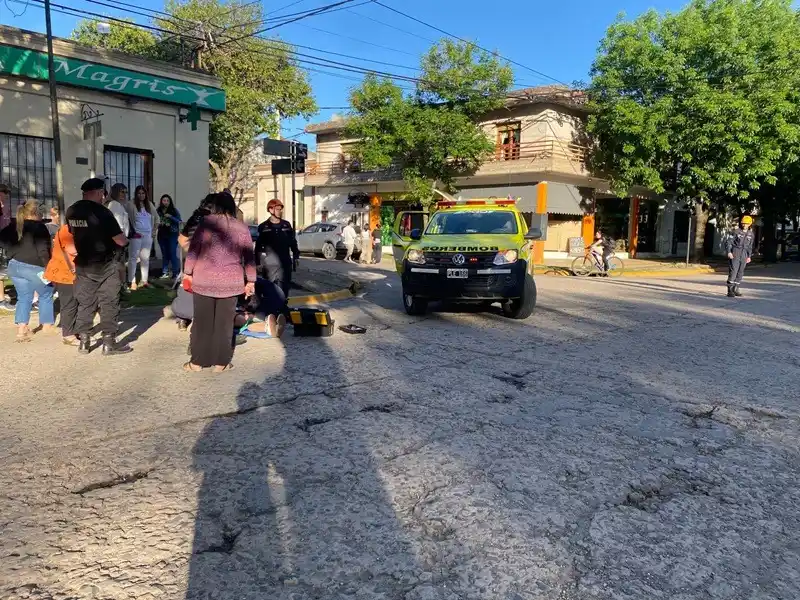 Ciclista lesionada en España y Colón.