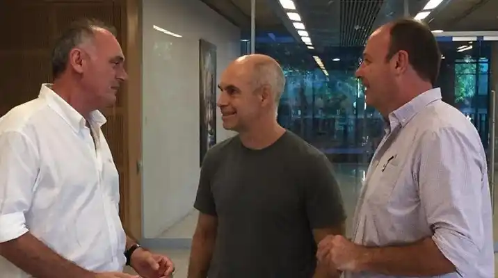 Javier Melchiori y Benedetti se reunieron con Rodríguez Larreta