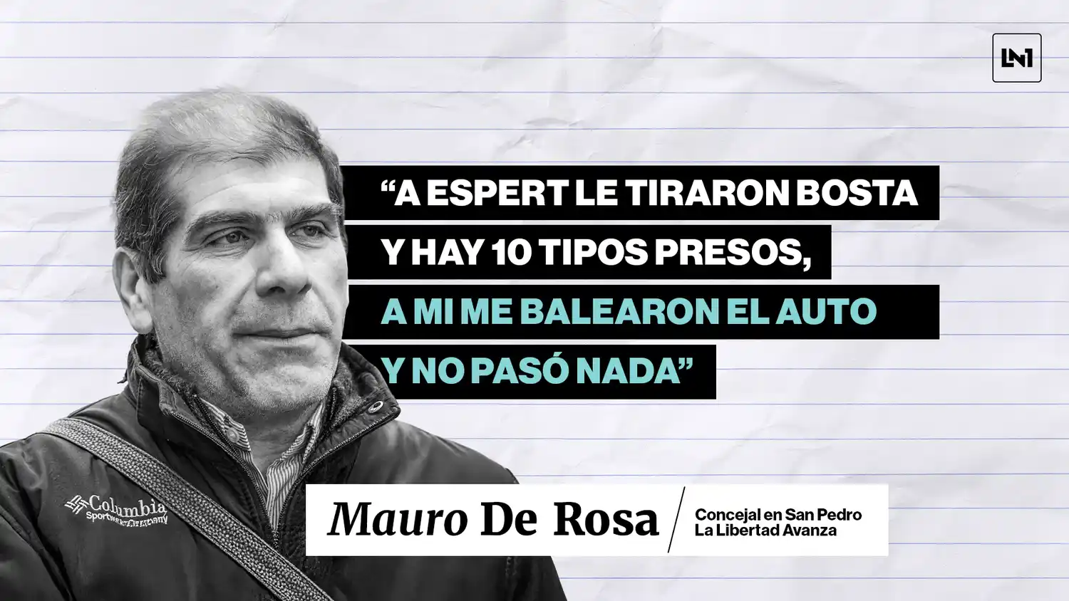 Habló el concejal que sufrió un ataque a tiros en San Pedro: "Esto fue en la puerta de mi casa, donde viven mis hijos"