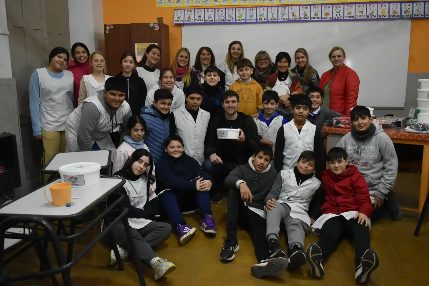 Alumnos que participaron de la actividad organizada por la comuna.