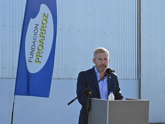 Frigerio anunció subsidio del 65 por ciento en la tarifa eléctrica en la producción arrocera