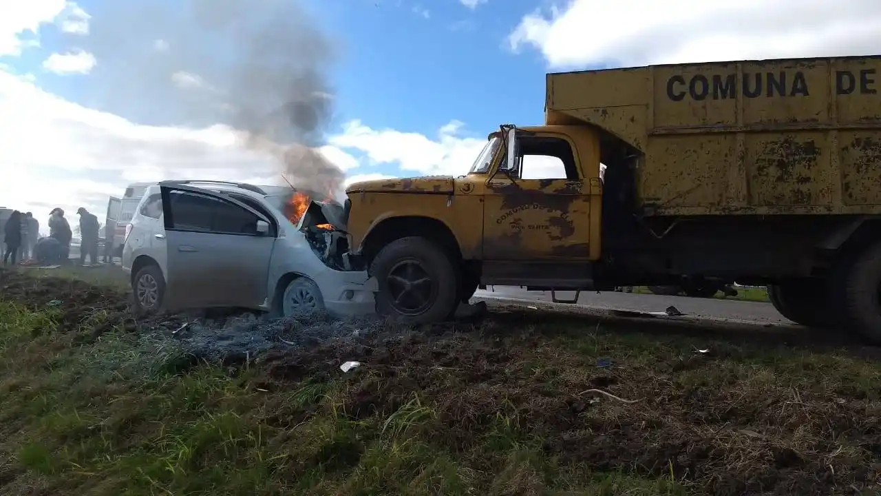 Fuerte choque en la Ruta Nacional N° 11