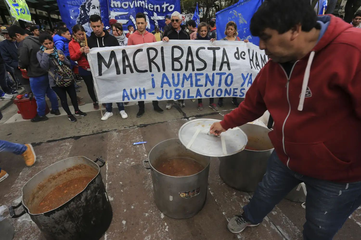 El centro porteño fue un caos por los protestas y los cortes