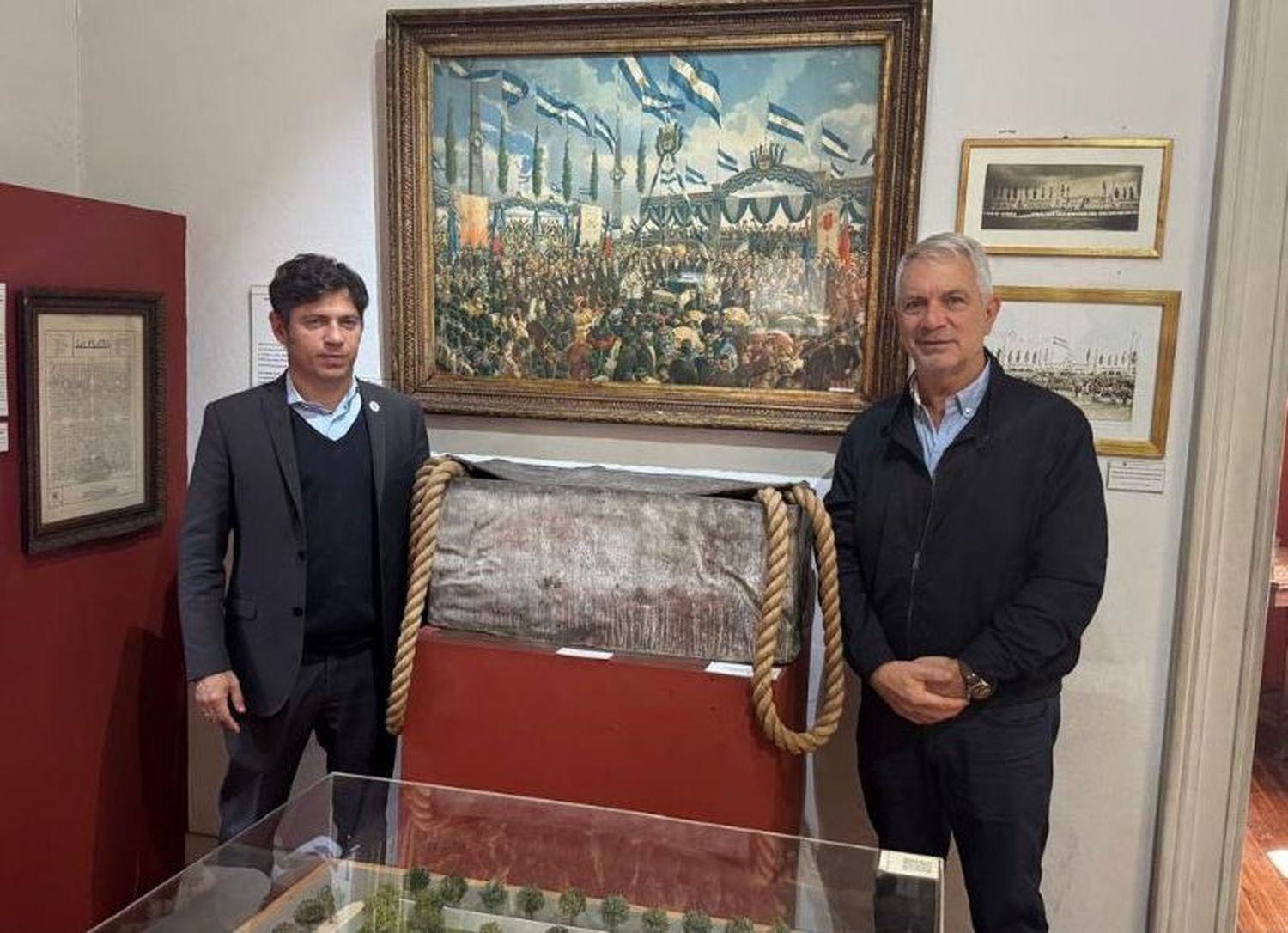 Junto a Alak, Kicillof recorrió por primera vez el Museo Dardo Rocha