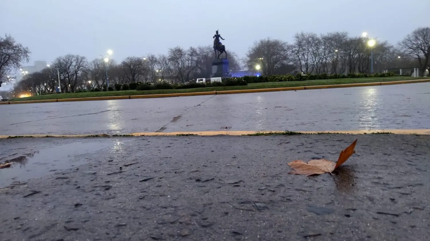 La lluvia llegó a Necochea