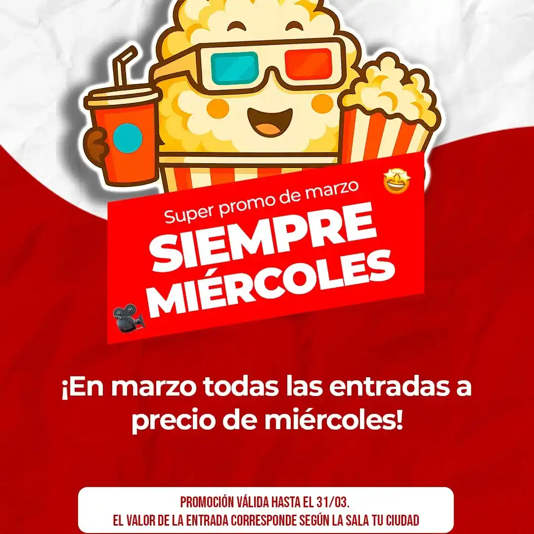 Cinema Concept lanza su “Super Promo de Marzo: Siempre Miércoles”