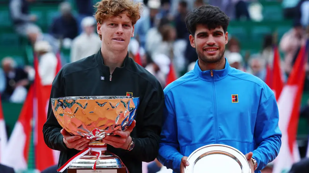 Jannik Sinner derrotó a Carlos Alcaraz y es el campeón del Masters 1000 de Montecarlo
