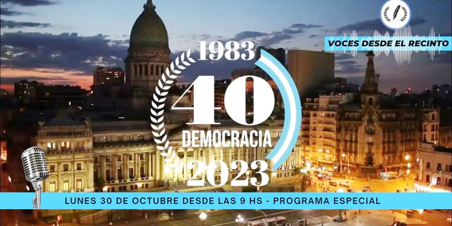 El Concejo Deliberante recordará los 40 años de democracia a través de "Voces desde el Recinto"