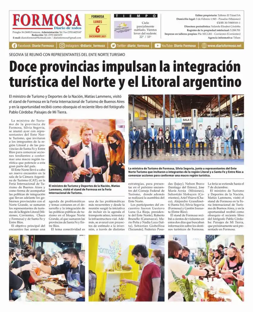 Tapa y Contratapa 6 de diciembre de 2021