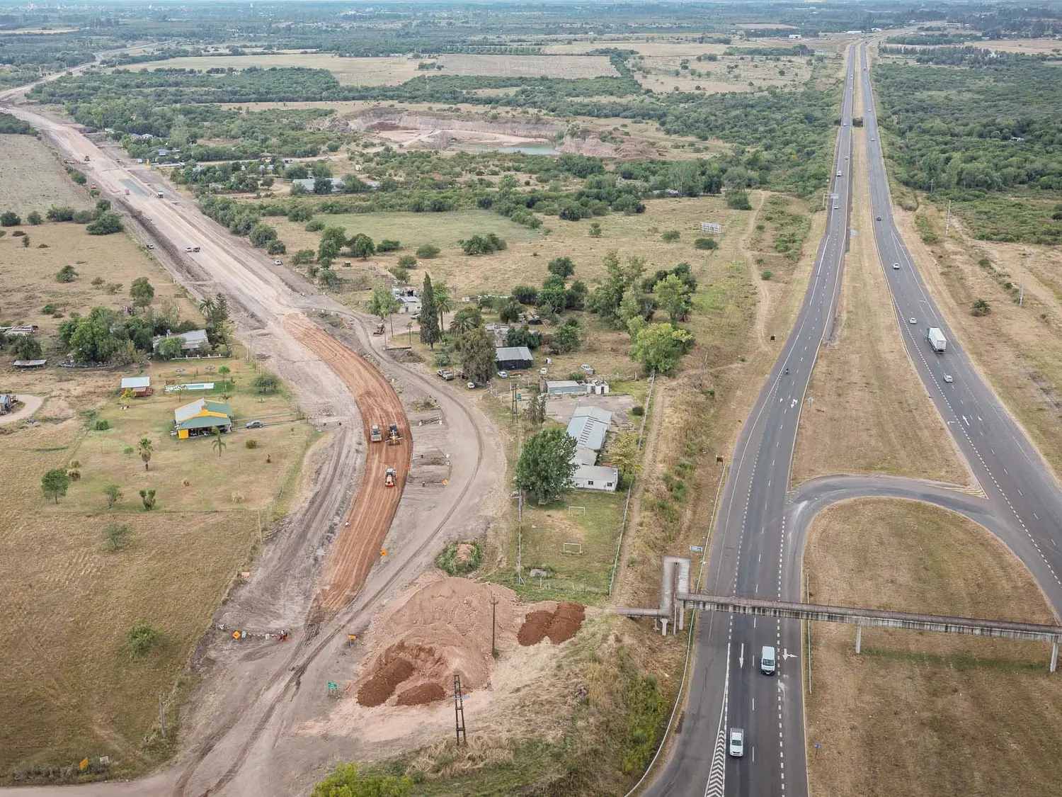 Avanza la obra del acceso norte a Concepción del Uruguay desde la autovía 14