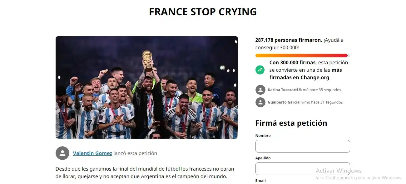 Francia Para de Llorar