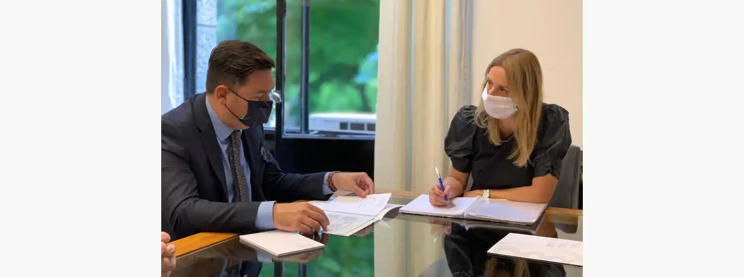 Reunión de trabajo de la UCIP y la presidenta del Concejo Deliberante