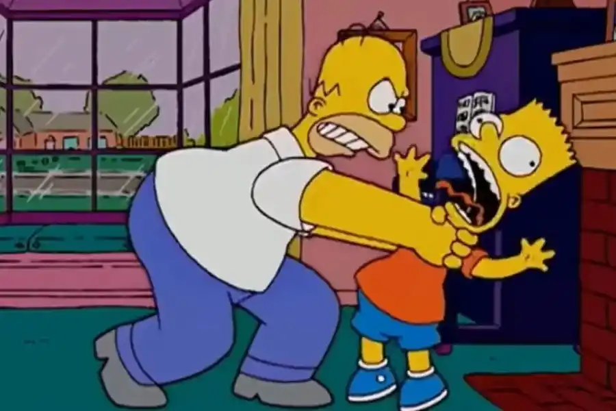 La razón por la que Homero ya no estrangulará a Bart en las nuevas temporadas de Los Simpson