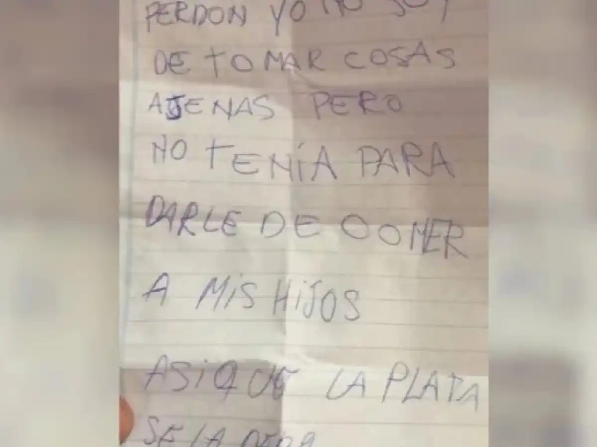 Un ladrón pidió disculpas por robar una billetera