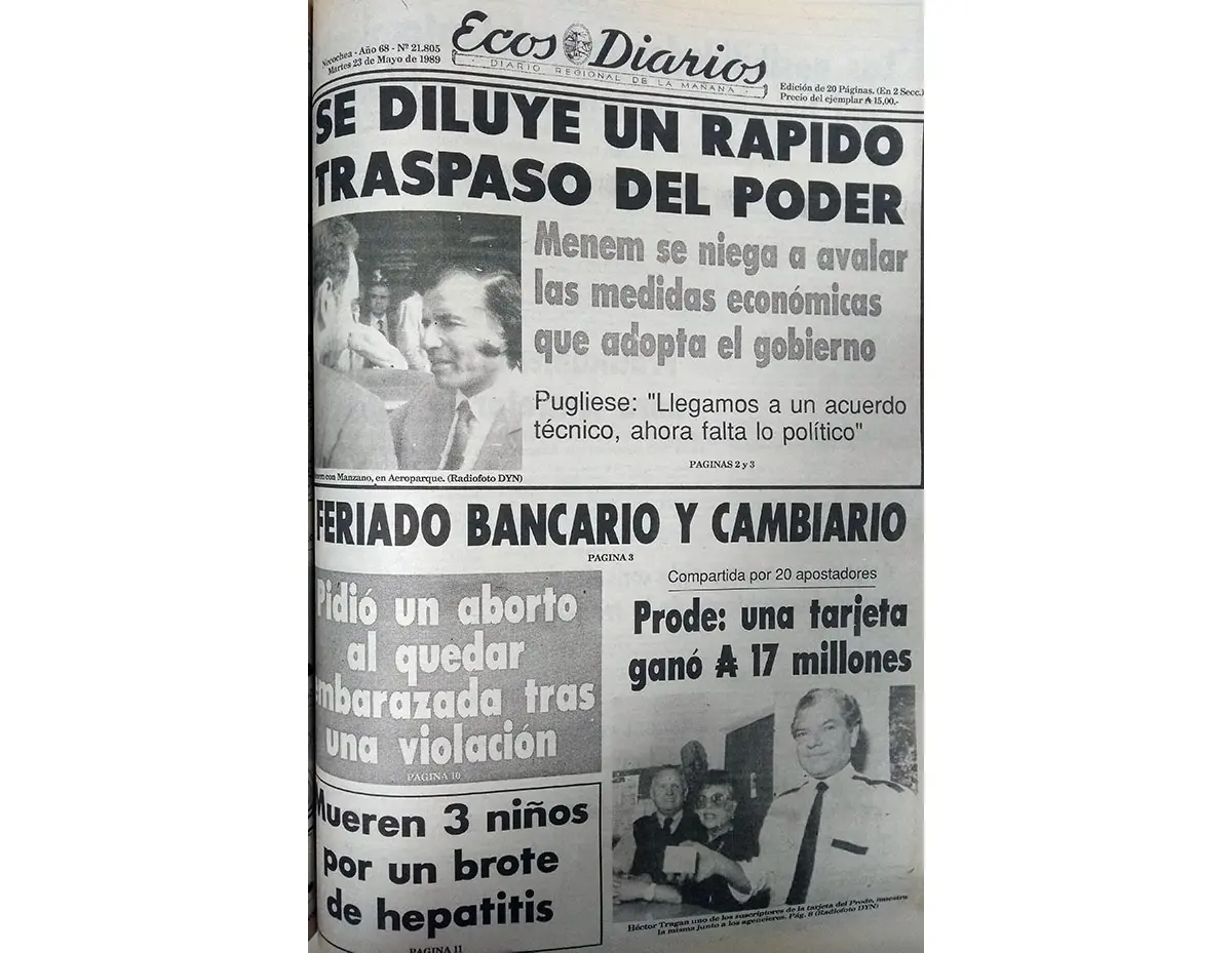 Martes 23 de mayo de 1989