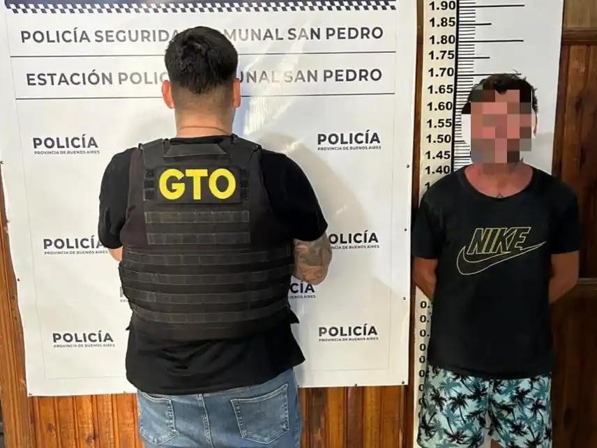 El detenido quedó a disposición de la Justicia.