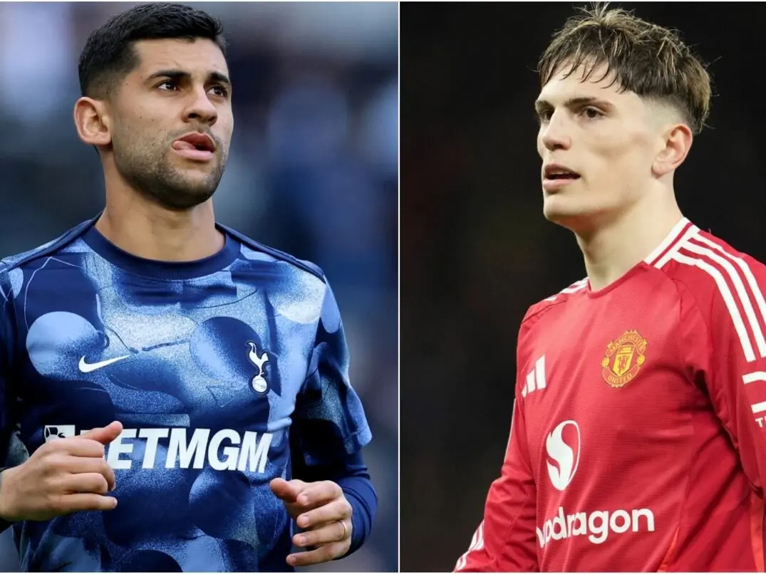 Cuti frente a Ale Garnacho por el título  de la Europa League.Foto:Reuters-AFP