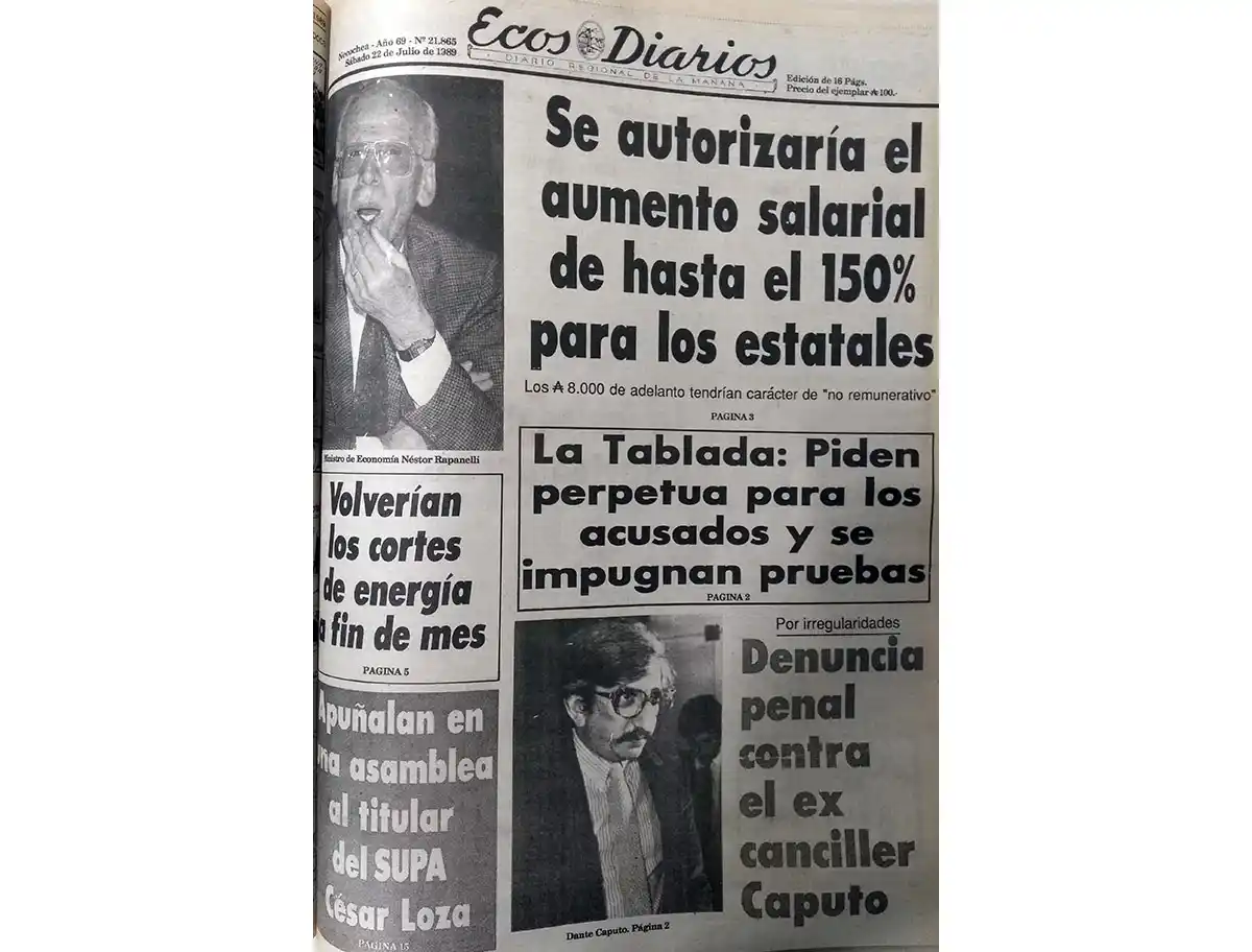Sábado 22 de julio de 1989