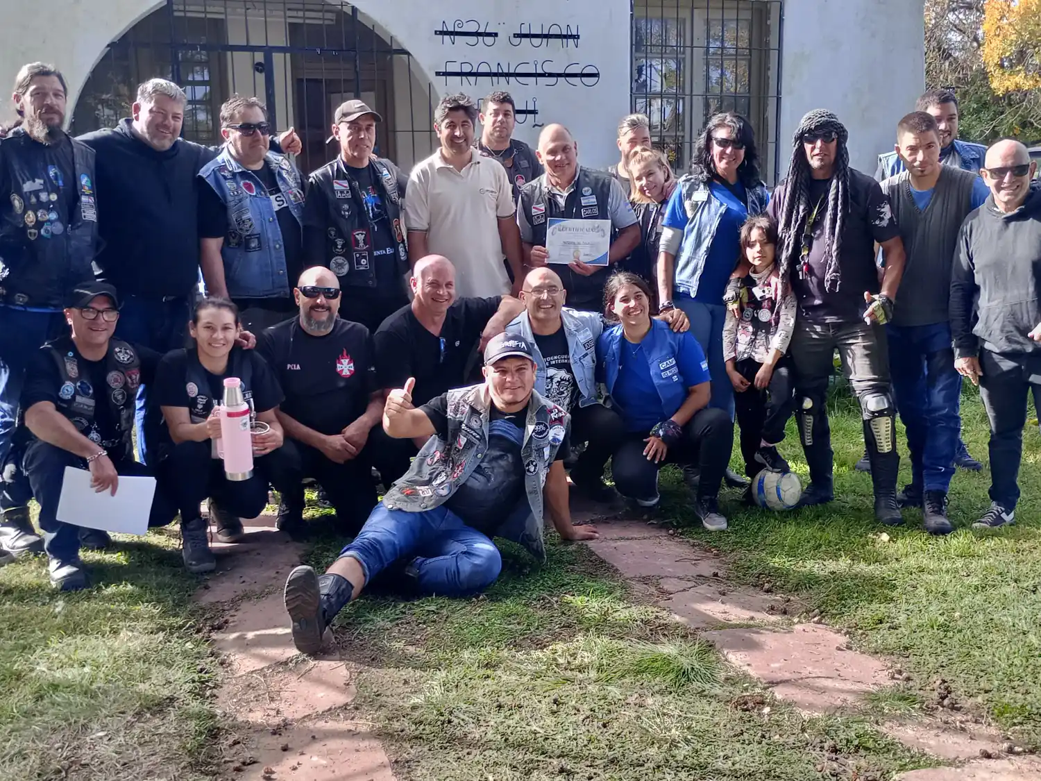 Gran jornada solidaria de moteros en escuelas rurales de Gualeguay