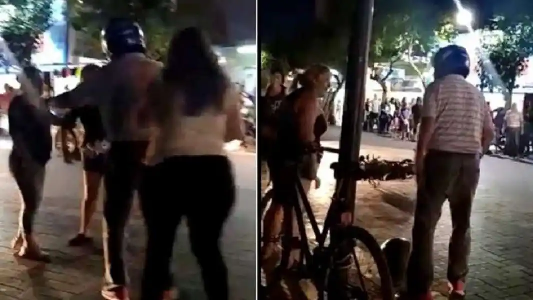 Atrapó a su padre paseando con una amante 30 años más joven: hubo gritos y golpes