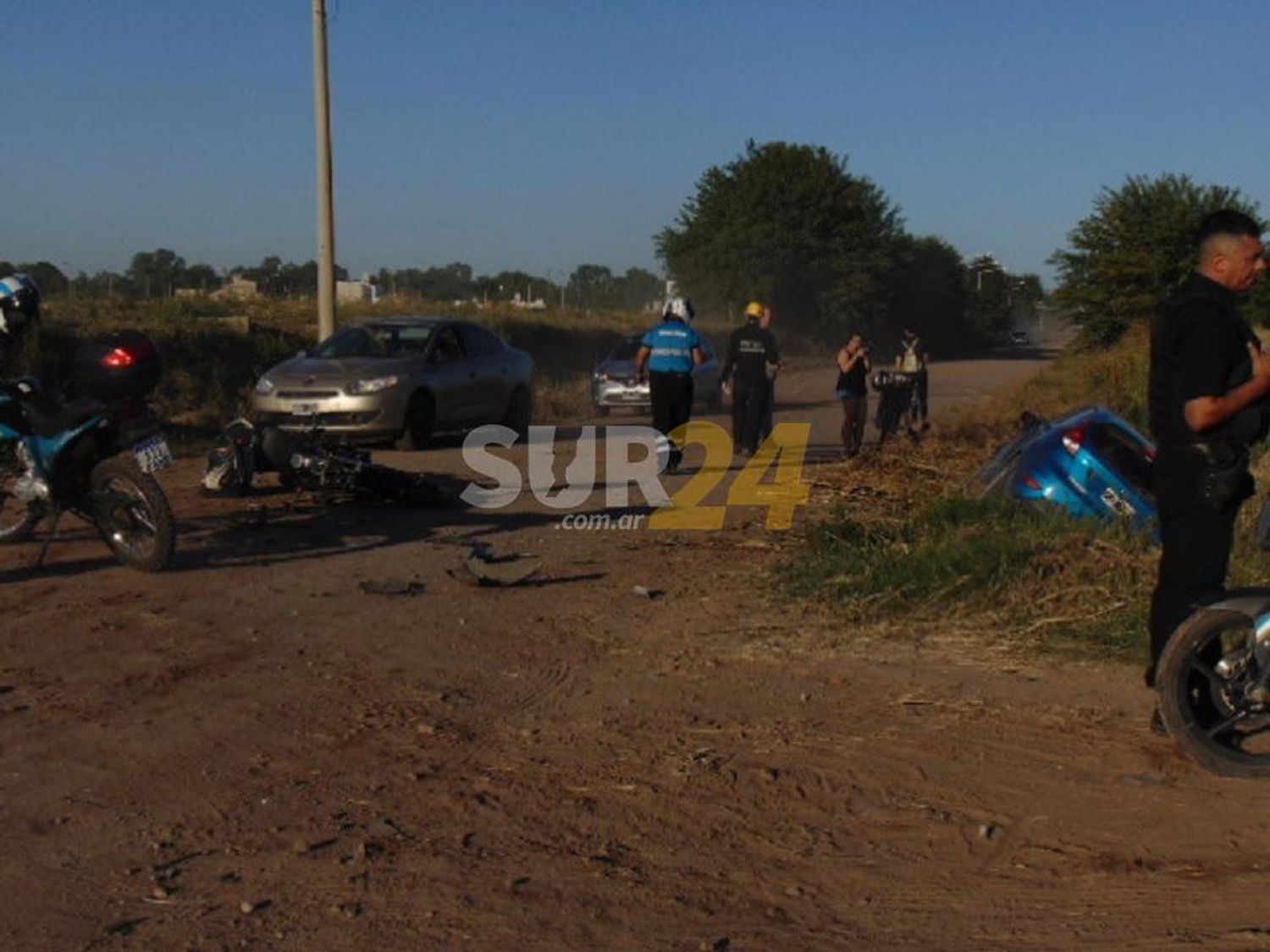 Fuerte accidente con despiste, vuelco y heridos en Comandante Espora y Chaco