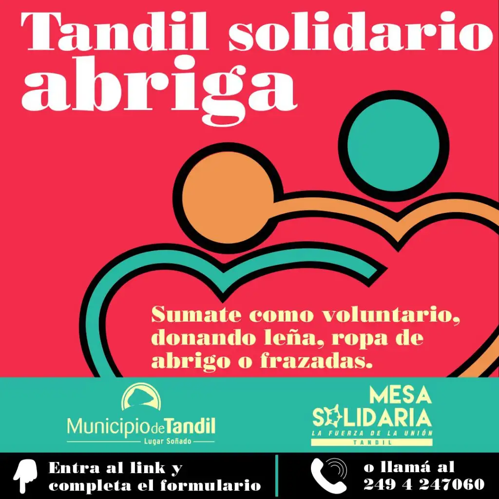 ¨Tandil Solidario Abriga¨ inició el compañamiento a familias durante el invierno