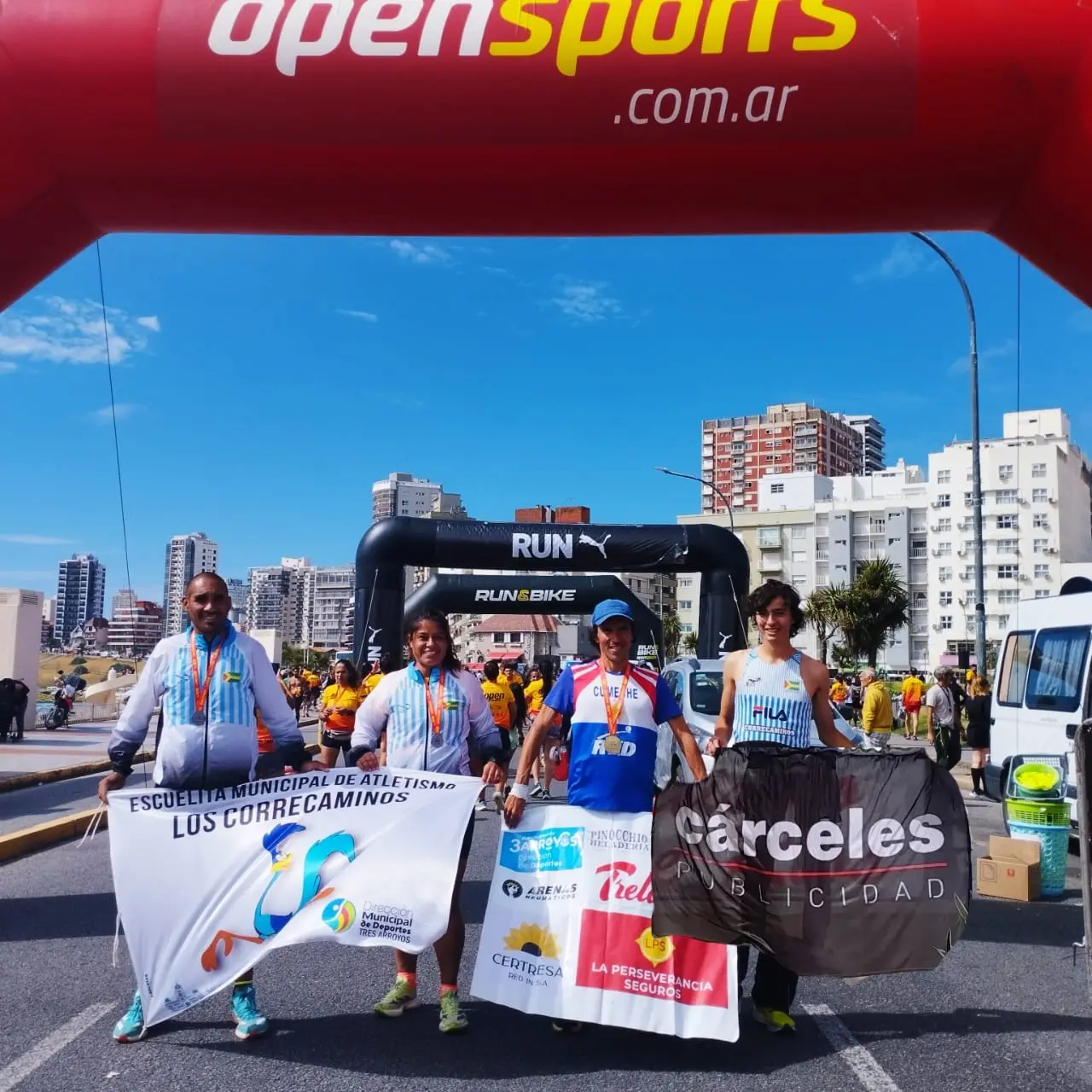 Los Correcaminos presentes en los 10k del Open Sports en Mar del Plata: Sanguinetti fue 7° en la general
