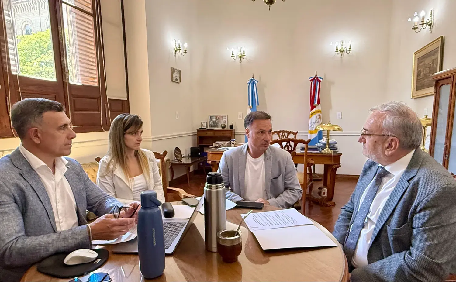Alcides Calvo gestionó obras viales y proyectos de infraestructura para el departamento Castellanos con Lisandro Enrico