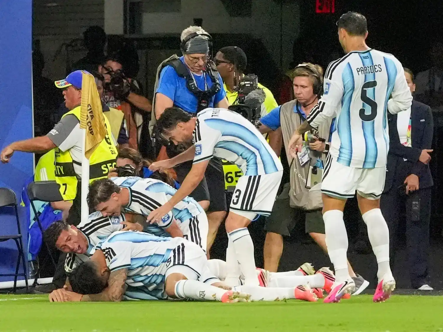 Una Argentina “verde” que no fue un buen cuadro para el gran marco. Foto: Fernando Nicola