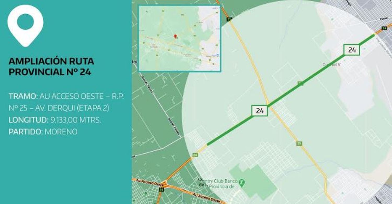 Provincia licitó la obra de ampliación de la Ruta Provincial 24 por más de $1.200 millones