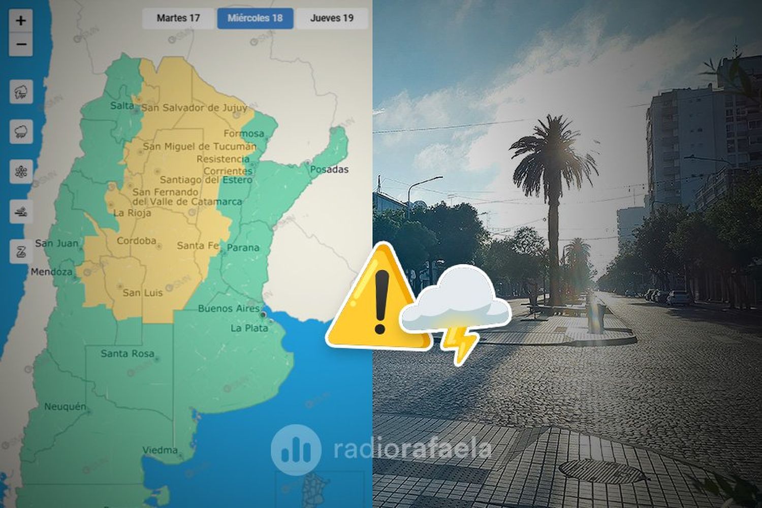 Emitieron un Alerta Meteorológico por tormentas aisladas para este miércoles, ¿qué esperar?